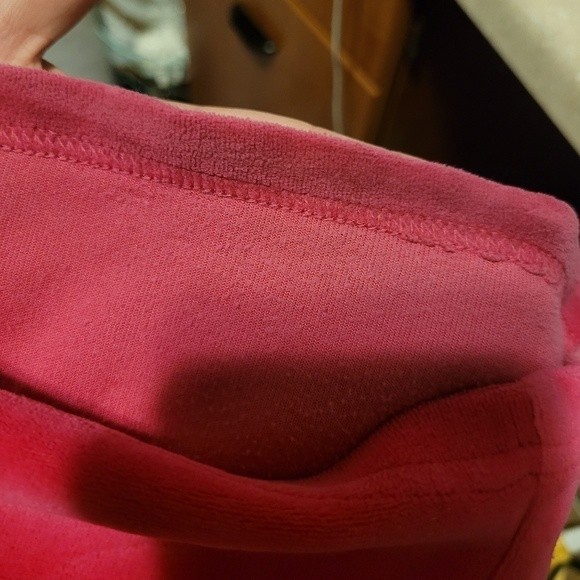 Iconic Juicy Couture Plus Size 1X Velour Track Pants Hot Pink Y2K Barbiecore - Picture 9 of 11